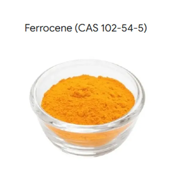 Hoge zuiverheid 99% Ferroceenpoeder voor brandstofadditief CAS 102-54-5